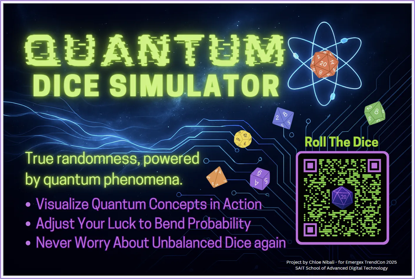 Quantum Dice Simulator